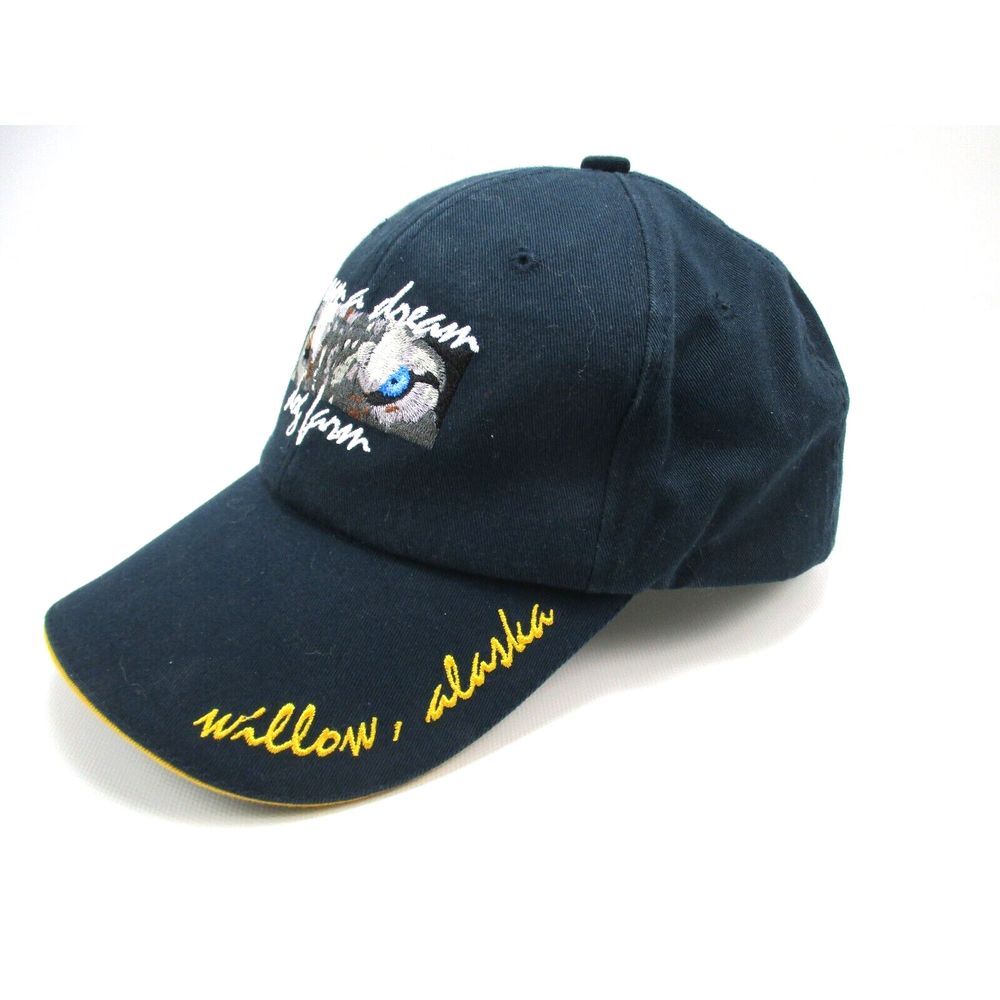 Dream a Dream Dog Farm Willow Alaska Blue Adjustable Strapback Hat Cap - Picture 2 of 6